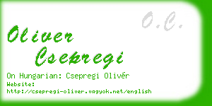 oliver csepregi business card