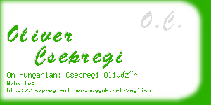 oliver csepregi business card